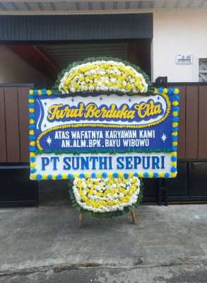 Papan Bunga Duka di Tiwugalih