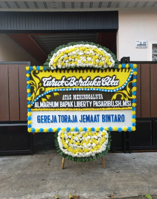 Papan Bunga Duka di Tiwugalih